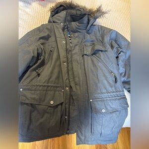 Men's Gray Hooded Jacket